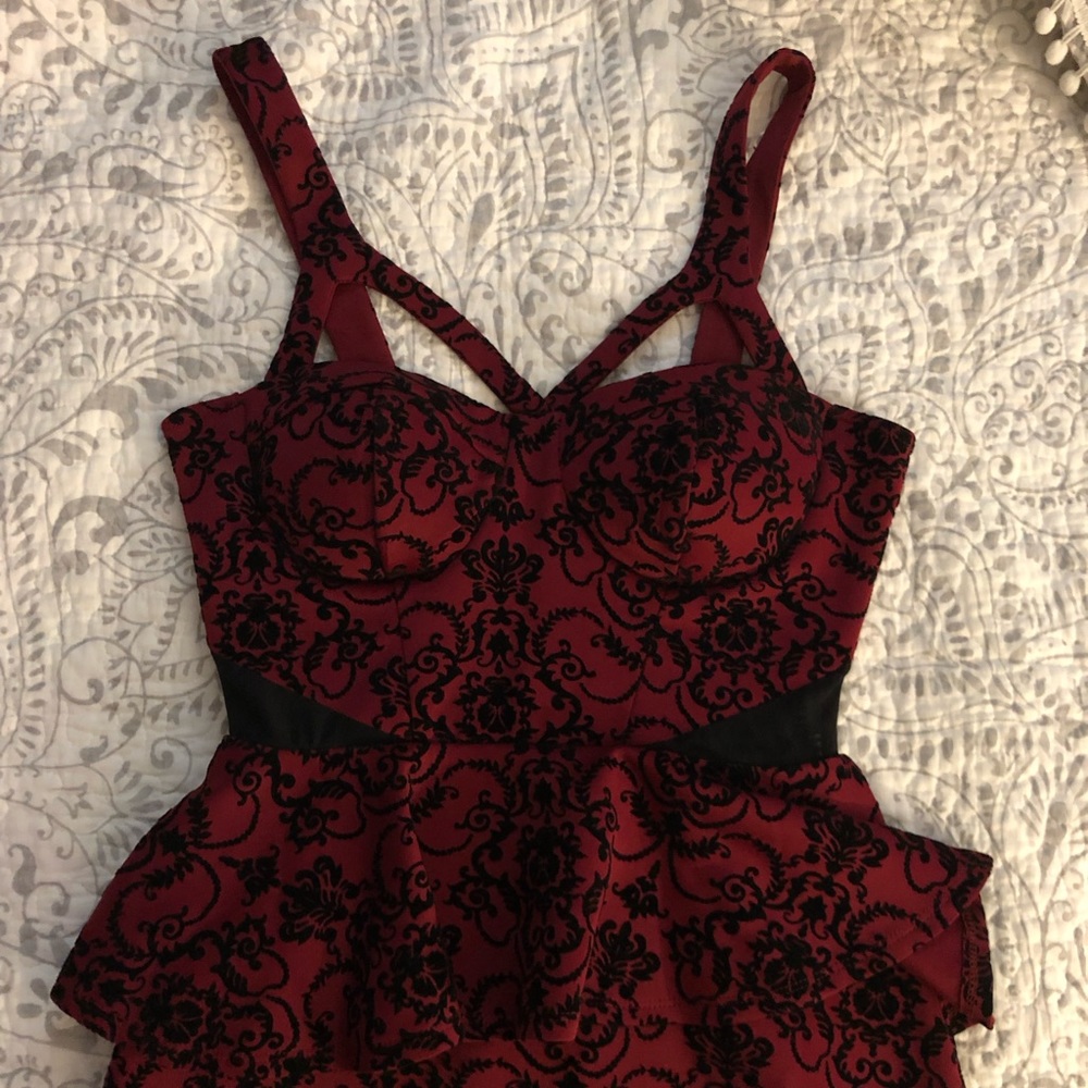 Red Peplum dress